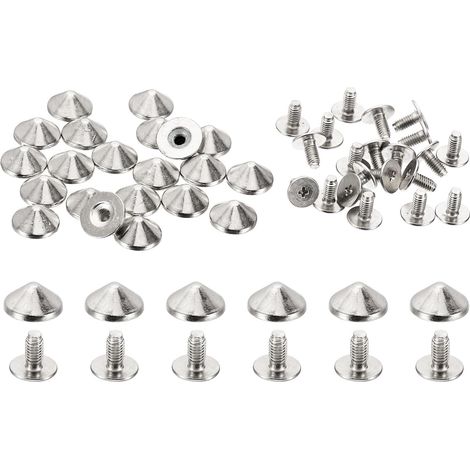 10mm Clous 20 Ensembles de Clous et de Pointes en Métal Ton Argent (1/5)