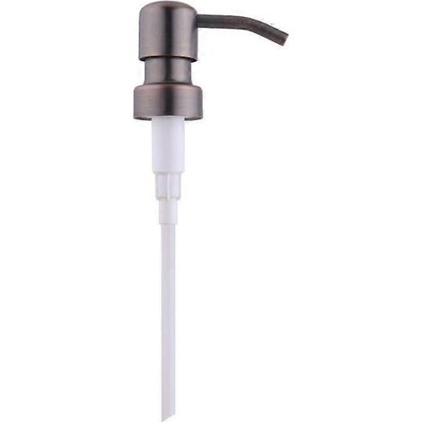 Pompe à savon métallique pour distributeur de gel douche, tête de rechange pour flacon, tubes, filetage 28/400, bouchon de pompe standard, distributeur de savon liquide