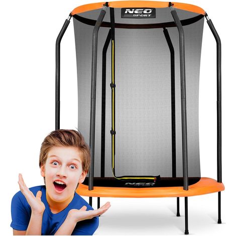 Trampolin fur den garten 152 cm - das set beinhaltet - trampolin 152 cm - 6 beine - 6 stangen mit schaumstoffschutz - internes sicherheitsnetz mit reiverschluss - hauptmerkmale - sicherh