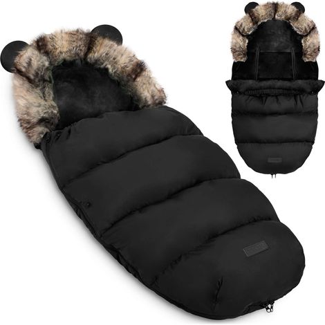 Elmi Ricokids stroller/sled sleeping bag - black (1/5)