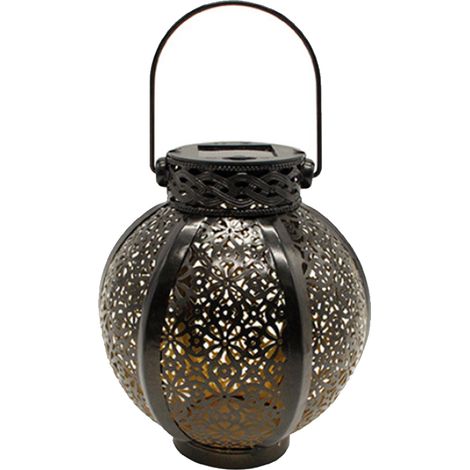 1 Suspension solaire, capteur luminosité, motif ajouré, étanche, pour jardin terrasse cour (1/5)