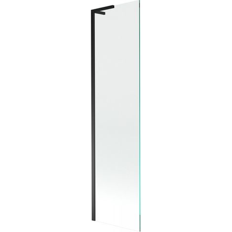 Mexen Next L paroi de baignoire à 1 volet 50 x 150 cm, transparent, noir - 895-050-000-03-00-70 (1/5)