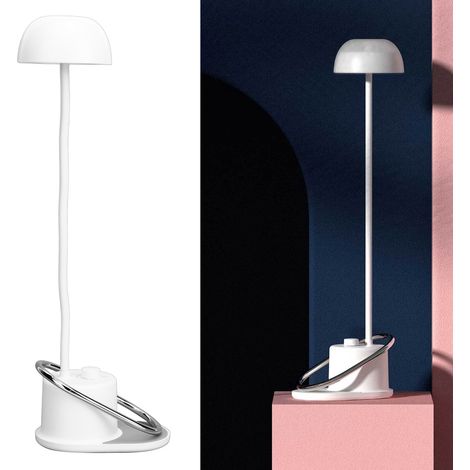 Lampe de lecture rechargeable USB protégeant les yeux, lampe à pince LED créative, lampe de chevet, lampe champignon pour le bureau des enfants. (1/5)