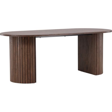Table à Manger Design "Härön" 200cm Marron (1/5)