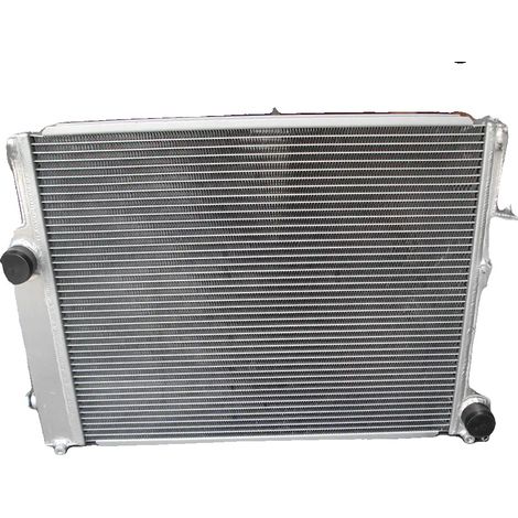 Radiateur en aluminium, taille du noyau 545mm x 438mm x 40mm, taille totale 680mm x 478mm x 93mm, entrée/sortie 38mm, 2 rangées, compatibilité pour véhicules de performance compacts E36 M3/Z3/325TD