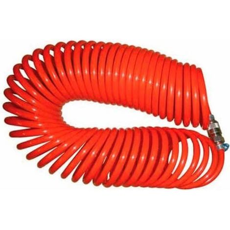 Tuyau Pneumatique en Spirale avec Raccords Rapide 1/4" - 4 mx5x8 mm - D-Work (1/2)