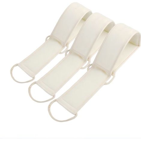 Bolsa de ducha de lufa - Exfoliante - Materiales naturales orgánicos - Masaje - Accesorio de ducha tipo spa - Unisex - 3 unidades (1/5)