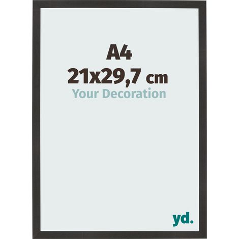 yd. - Cadre photo A4 21x29.7 - Noir Mat - MDF - Bologna