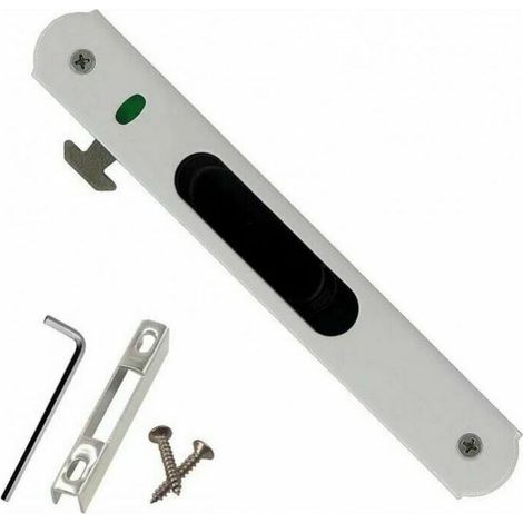 Latch & Bolt,Sliding Door Lock - Household Stainless Steel Sliding Door Window Single Lock Hardware Fittings (1/3)