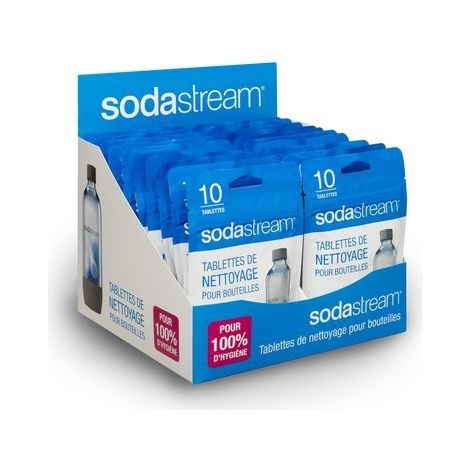 10 PASTILLES DE NETTOYAGE POUR BOUTEILLE SODASTREAM 30061009