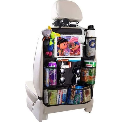 (Transparenter) Auto-Organizer – Nicht spezifiziert – Transparent – 1 Stück – 9 Taschen – Sitzschutz (1/4)