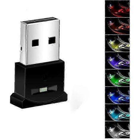 Lampe LED intérieure pour voiture, mini lampe LED USB RGB, éclairage d'ambiance intelligent, mousse pour cuir de voiture et ordinateur portable (1/5)