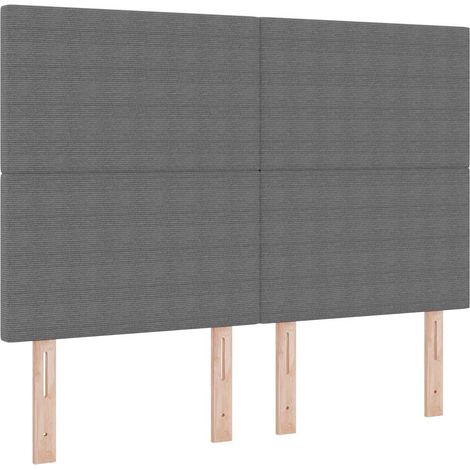 Maison Exclusive - Testiera Grigio chiaro 144 cm Tessuto in Cords