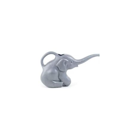 Arrosoir éléphant, 2 pintes, arrosoir d'intérieur original, décoratif et fonctionnel (63182) 0,5 gallon, gris (1/4)