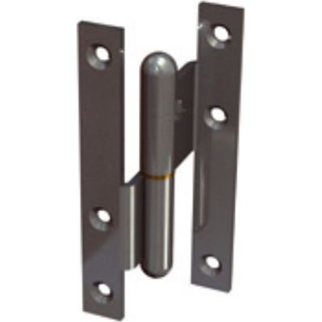 Paumelle 6009 bout carré droite 140x60x70mm - MONIN - 613050