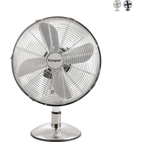 Ventilatore da tavolo in acciaio 3 pale Ø30 velocità regolabile Kurnel - Grigio (1/5)