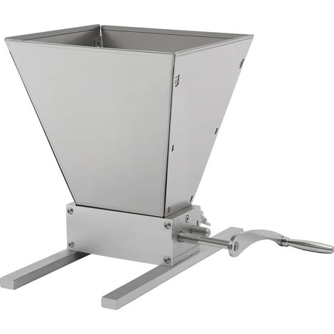 Moulin à grains, fonctionnement manuel et électrique, distance des rouleaux réglable, Argent (1/2)