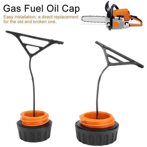 Bouchon de réservoir de gaz Bouchon d'huile Pièces de Rechange pour tronçonneuse Stihl 020 021 023 024 025 026 028 034 038 (1/3)