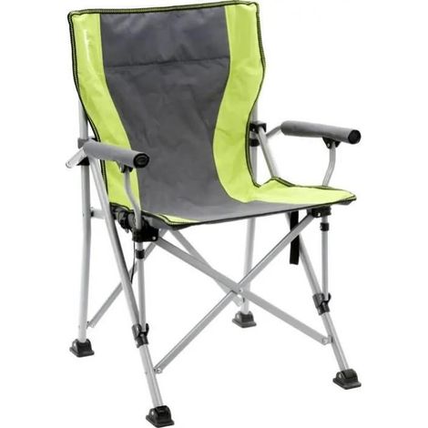 Brunner Raptor Classic Silla de camping plegable gris y verde