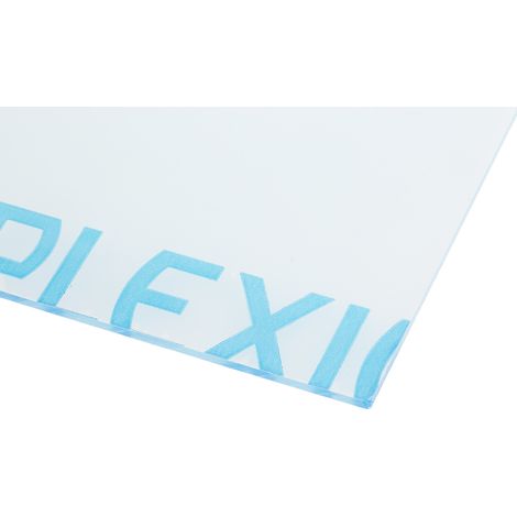 Rs Pro – Plaque PMMA incolore 500mm x 300mm x 3mm – Résistance à la traction 65 MPa – Dureté M 90 Rockwell – Absorption d'eau 0.005%