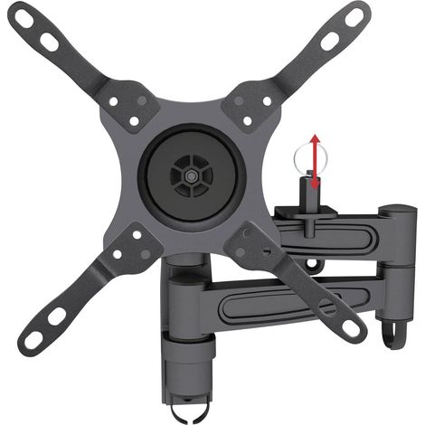 SpeaKa Professional SP-6012552 Support mural TV télescopique, avec système de verrouillage 33,0 cm (13) - 96,5 cm (38 (1/5)