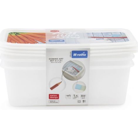 SET CONTENITORI PER CONGELARE CON IML 3 PZ. X 1,2 LT. DOMINO IML