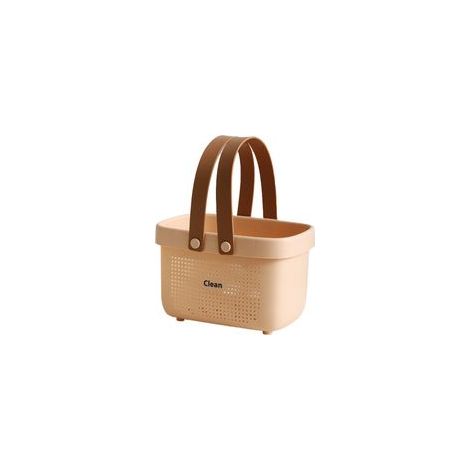 Panier de rangement en plastique avec poignée (1/5)