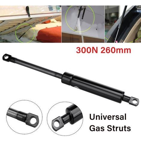 1 pièces 300N 260mm Amortisseur à ressort de support de levage de vérins à gaz de voiture pour modèle de voiture universel (1/3)