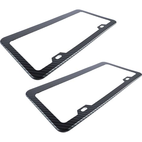 Adatto per due portatarghe per auto in fibra di carbonio, di dimensioni 32x17 cm, realizzate in lega antiruggine.