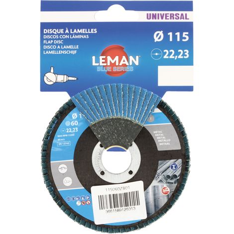 DISQUE A LAMELLES BOMBE D115 GRAIN 60 ZIRCONIUM - 115060ZB01 - LEMAN