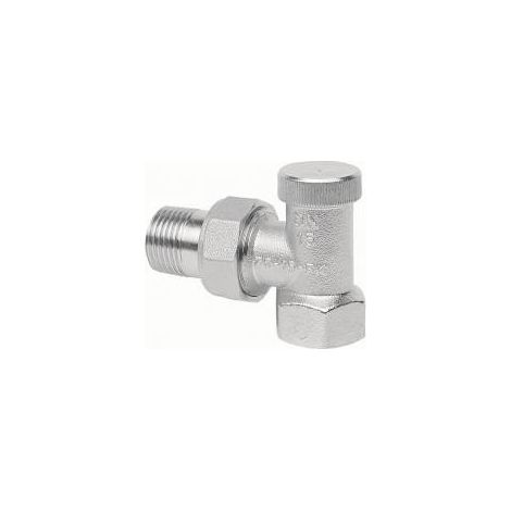 Valvola di ritorno per radiatore angolare VECTOR, nichelata 1/2 pollice, tipo ZO-K-15