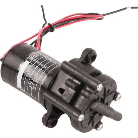 Minibomba de agua autocebante ZC-A250 DC24V con engranajes de plástico resistentes a la corrosión. (1/5)