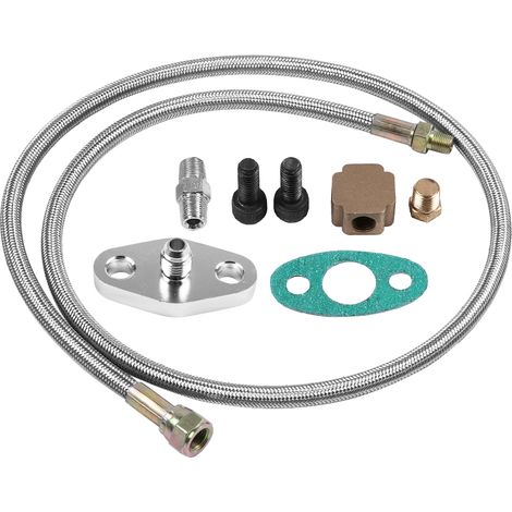 Kit complet de tuyau d'alimentation en huile pour turbocompresseur T3 T4 T3/T4 (1/5)