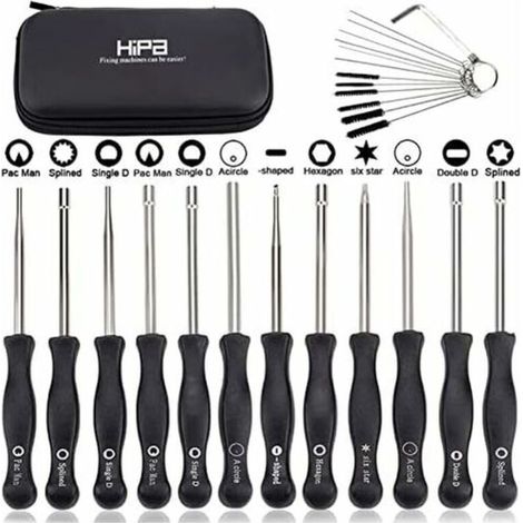 Ensemble de 12 outils de réglage de carburateur et tournevis de réglage pour moteur à 2 temps, pour débroussailleuses, tronçonneuses Poulan, Husqvarna, STHIL, Echo. (1/5)