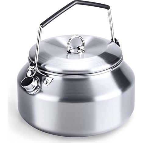 Casserole De Camping - 1 L - Acier Inoxydable 304 - Pour Feu De Campagne Et Plaque À Induction - Idéale Pour Randonnée Et Pique-Nique - Unité (1/3)