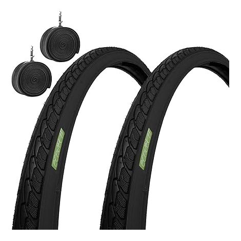 2 Copertoni Gravel 700x35 + Camere Pneumatici Pieghevoli Bici AdultoTrekking Bike Ciclocross Off-Road Ecovelo (1/5)