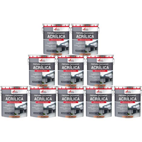 Pintura acrílica para exteriores, impermeable y duradera para fachadas exteriores - ARCAFAÇADE RENOV