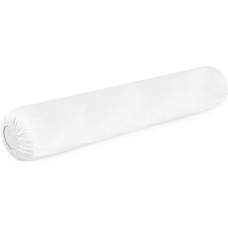 Housse de protection traversin 160 cm – Molleton gratté-croisé 220gr/m2 – Traitement anti-acariens MICROSTOP – Lavable à 60°c – Linnea