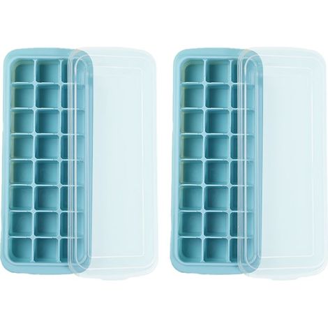 Eiswürfelform – Flexible Silikonform für Eiswürfel – Für Zuhause und die Bar – 2er-Set (1/5)