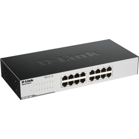 Switch Gigabit 16P 10/100/1000 Enracable (1/3)