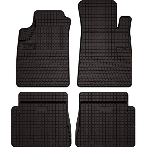 Tapis de sol en caoutchouc pour : Renault Kangoo I Kombivan (1997-2008) - noirs, sur mesure (1/5)