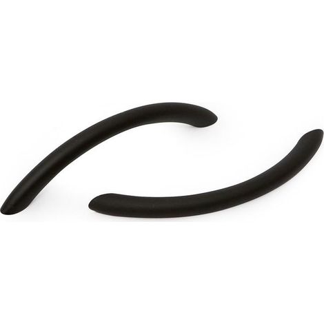 tirador zamak arko l110 c96 acabado ral9006 y negro mate acabado negro