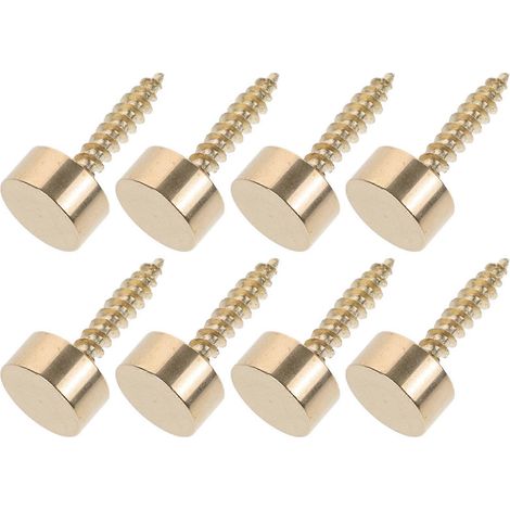 Lot de 8 cache-vis décoratifs en cuivre pour vis à clous et vis de tapisserie. (1/5)