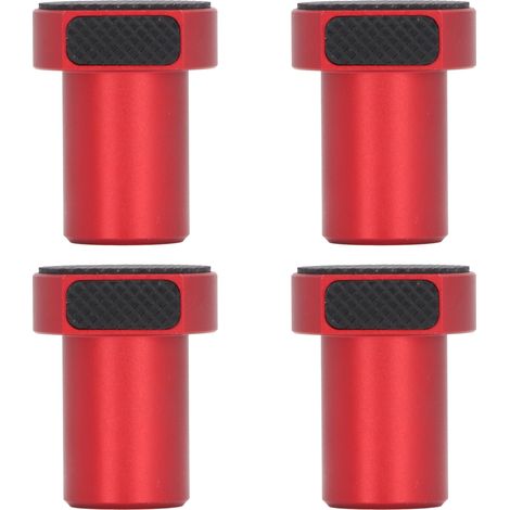4 pièces chevilles d'établi en alliage d'aluminium avec patins antidérapants 19 mm 3/4 pouce accessoires de trou de table de travail rouge (1/5)