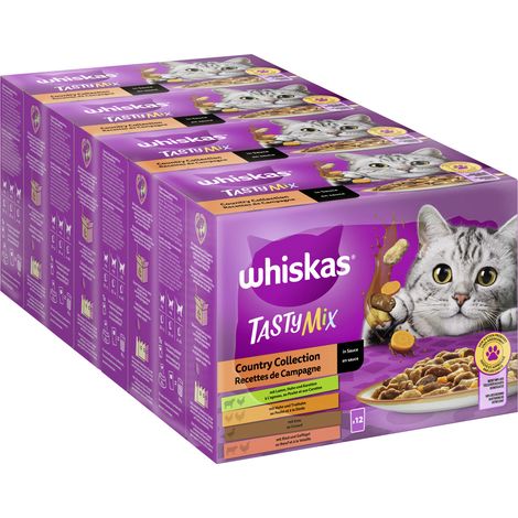 Whiskas Multipack Country Collection Tasty Mix Katzenfutter 12 x 85 g