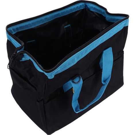Werkzeugtasche (16 Zoll), Aufbewahrungstasche aus Segeltuch mit großer Öffnung, abnehmbarer Schultergurt für Elektriker und Schreiner. (1/5)
