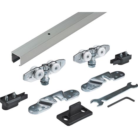 Hettich Komplettset für eine Tür - TopLine 8plus, für Türen 2000mm, Schiebetürbeschlag