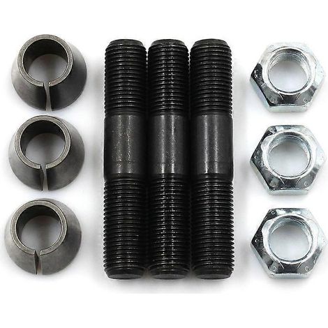Kit de instalación de brazo de dirección con perno de 3 pulgadas, arandela cónica y tuerca para eje Dana 44 (1/5)
