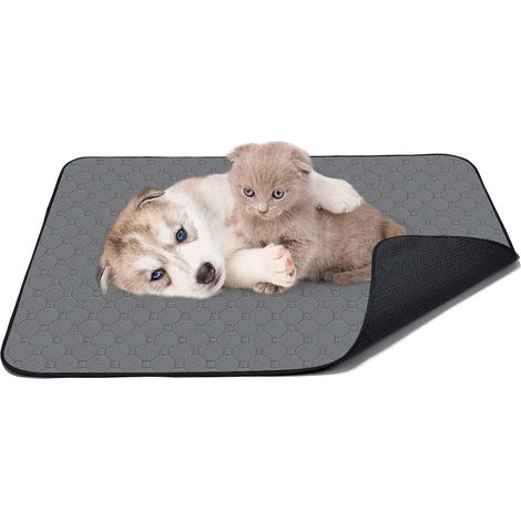 Tapis pour chien, 100 x 70 cm, alèses absorbantes, réutilisables et imperméables, pour l'entraînement des chiens. (1/5)