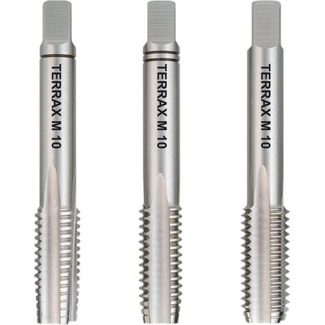 Ruko Terrax - Set punte filettate DIN 352, attacco M10